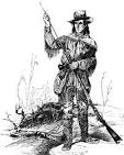 Engraving of frontiersman in buckskin - Daniel Bonne - Historic ...