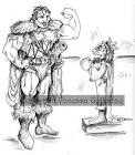 Beowulf and Hrothgar: 2004, Vanessa Skye Galloway, SciFi Fantasy Art