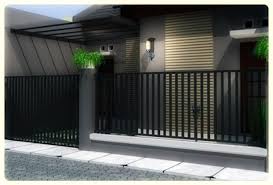 10 Ide Desain Pagar Depan Rumah Minimalis