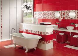 lovely red decorative tiles 