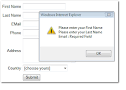 JavaScript Form Validation Script: More features