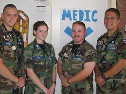 L to R: C/Capt James Liptrott; C/1st Lt Megan Reed; C/Maj David Collins; C/Lt Col Charles Anderson ... - med_staff