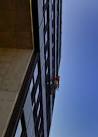 Spiderman. Facade repairs on 26 Bedford Way. - via Daymix