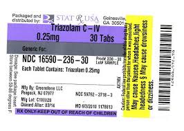 TRIAZOLAM 0-25MG LABEL IMAGE