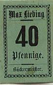 Groitzsch, Max Liebing 40 Pfennig o.D. Sachsen munten medailles en ... - scheine1c0321