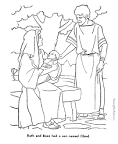 Ruth and Naomi coloring page