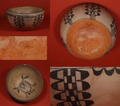 Teresita Romero (1894-?) Category: Contemporary; Origin: Cochiti Pueblo; Medium: Native Clay; Size: 5-3/8&quot; deep x 10&quot; diameter; Item # C3064F; SOLD - 1536955