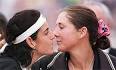 Monica Seles embraces rival Arantxa Sanchez Vicario after the Spaniard's ... - _107982_monica_seles_embraces_rival_arantxa_sanchez_vicario_after_the_spaniard's_victory_in_the_women's_final_of_the_french_open