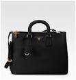 Prada Saffiano Zip Calfskin Tote - Celebrities who use a Prada ...