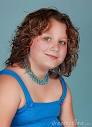 Cute preteen girl, blue