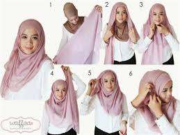 Contoh Tutorial Hijab Segi Empat Kreasi Terbaru