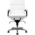 City Mid-Back White Vinyl Conference Office Chair | Overstock.