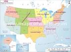 USA Regions Map
