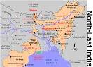 Maps of India and Calcutta