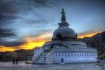 Sunset at the Shanti Stupa, Leh - Lovell D'souza Photography