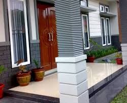 Gambar Tiang Teras Depan Rumah Minimalis Modern