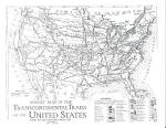 Map of the Transcontinental Trails of the USA 1923   Highway