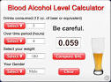 Blood Alcohol Level Calculator Screenshots, screen capture - Softpedia