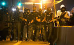 Michael Brown Protesters, Cops Face Off in Ferguson, Missouri.