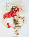 Ivory Soap Girl Washing Tin Sign at Art.