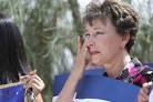 Gloria Hernandez dabs her eye while listening to speakers during a press ... - scaled.ReformImmigration0601MP13_t653