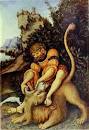 samson and the lion