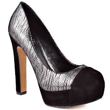 Vince Camuto Jorgie Black and Silver Women Shoes | Ifavshoes