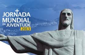 la estatua de chisto y ariba de so ombro la jornada mundia de la jubentud