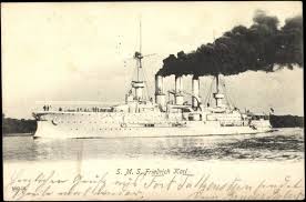 Ansichtskarte / Postkarte Kriegsschiff S.M.S. Friedrich Karl sticht in See