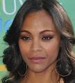 Actress Zoe Saldana was