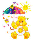 Free Care Bear Funshine Bear Umbrella Cartoon Clipart - I-