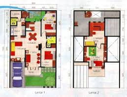 Desain Denah Rumah Minimalis 2 Lantai Paling Modern