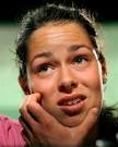 Ana Ivanovic of Serbia talks