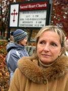 Ann Hagan Webb, who alleges she was raped by the late Monsignor Anthony A. DeAngelis when she was a child, is among the protesters outside the parish he ... - 2007_12_03_Arditi_ProtestAt_ph_AnnHagan_Webb