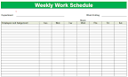 Blank Printable Weekly Schedule Excel Blank Printable Weekly