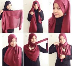 Cara Memakai Hijab Segiempat Modern Secara Kreatif
