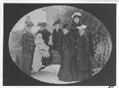 Pictured left to right are Jennie Newbery,Mrs. George Newbery with baby Eleanor,Maude Murphy,Katherine Newbery (Mrs. W.F. Carter), Grace Newbery (Mrs. D.H. ... - RH10-16Bs
