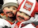 Two young children with moustaches imitating that of Polish ski jumper Adam ... - 44a35516-8b10-4c52-be42-320180a47267HiRes