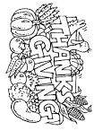 Thanks Giving coloring page