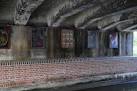 This is an image of several mosaics beneath the road bridge which carries - via Daymix