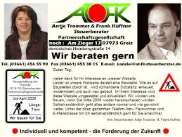 AT \u0026amp; FK Antje Trommer \u0026amp; Frank Küffner Steuerberater Partnerschaftsgesellschaft