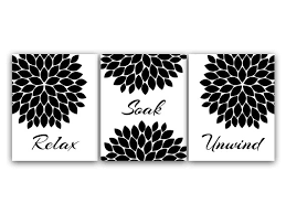 Bathroom Wall Art Relax Soak Unwind INSTANT by HuggableMeDesigns