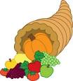 Thanksgiving Clipart Image   Thanksgiving Cornucopia Filled with