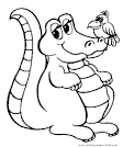 Crocodile coloring page