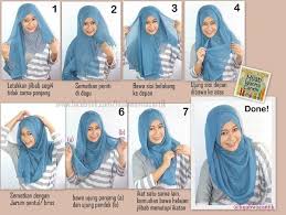 Hijab Tutorial Segiempat Paris Simple Style ^_^ | Hijabs, Hijab ...