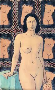 Lola de Valence - Rene Magritte - WikiPaintings. - lola-de-valence-1948(1)
