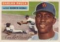 1956 Topps #4 Carlos Paula Front - 37-4Fr