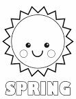 Sun coloring page
