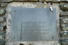 Mabioin Way plaque. The plaque reads. MABIOIN WAY CONSTRUCTED BY - via Daymix