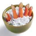Halloween Recipes: Carrot-Finger Food Appetizer | Halloween Snacks ...
